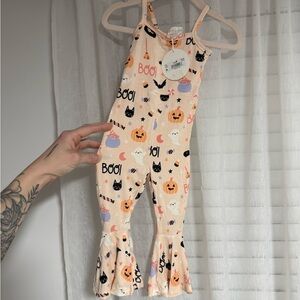 Baby girl Halloween jumpsuit with bell bottoms, 6-12m